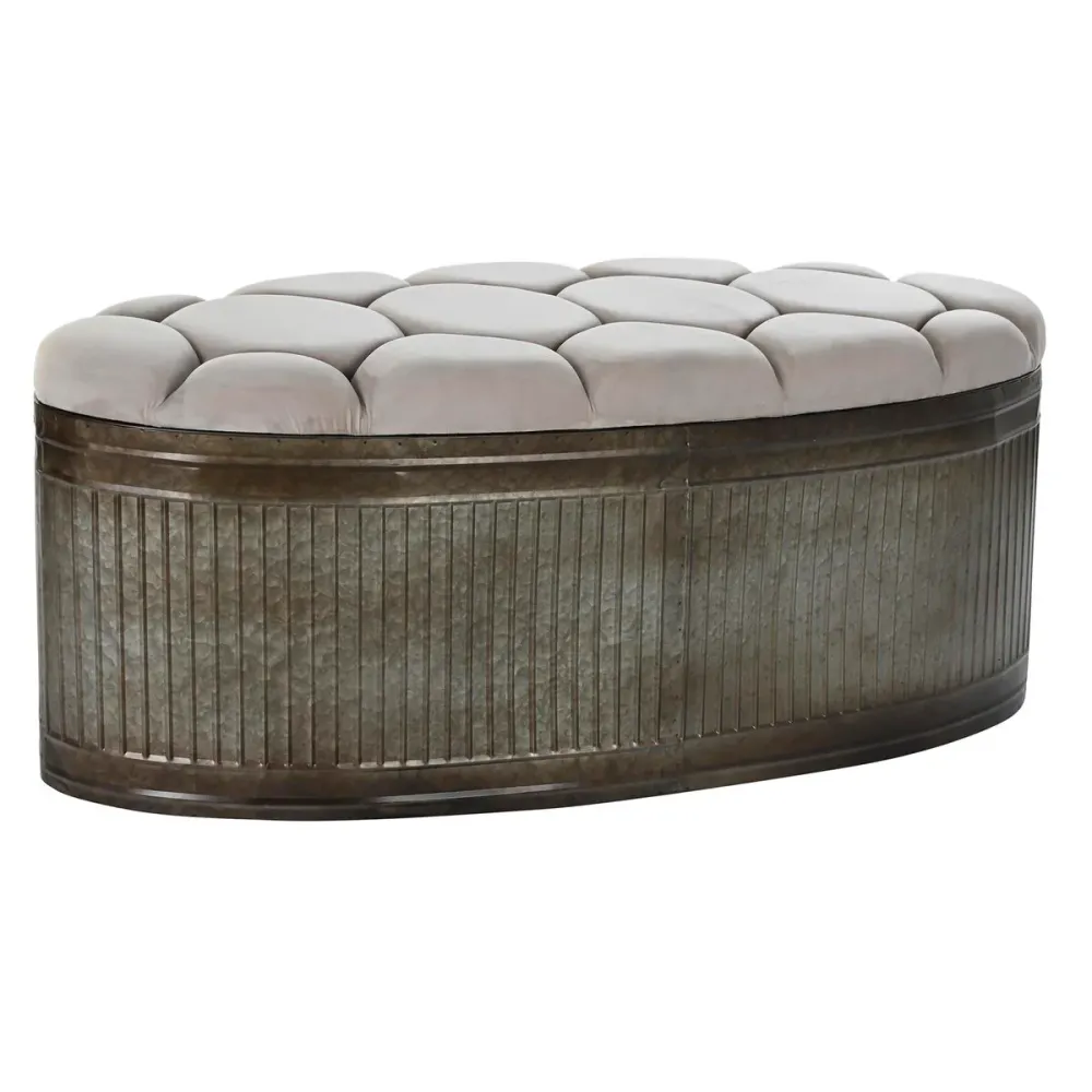 Panca DKD Home Decor Beige (121 x 44 x 47,5 cm)