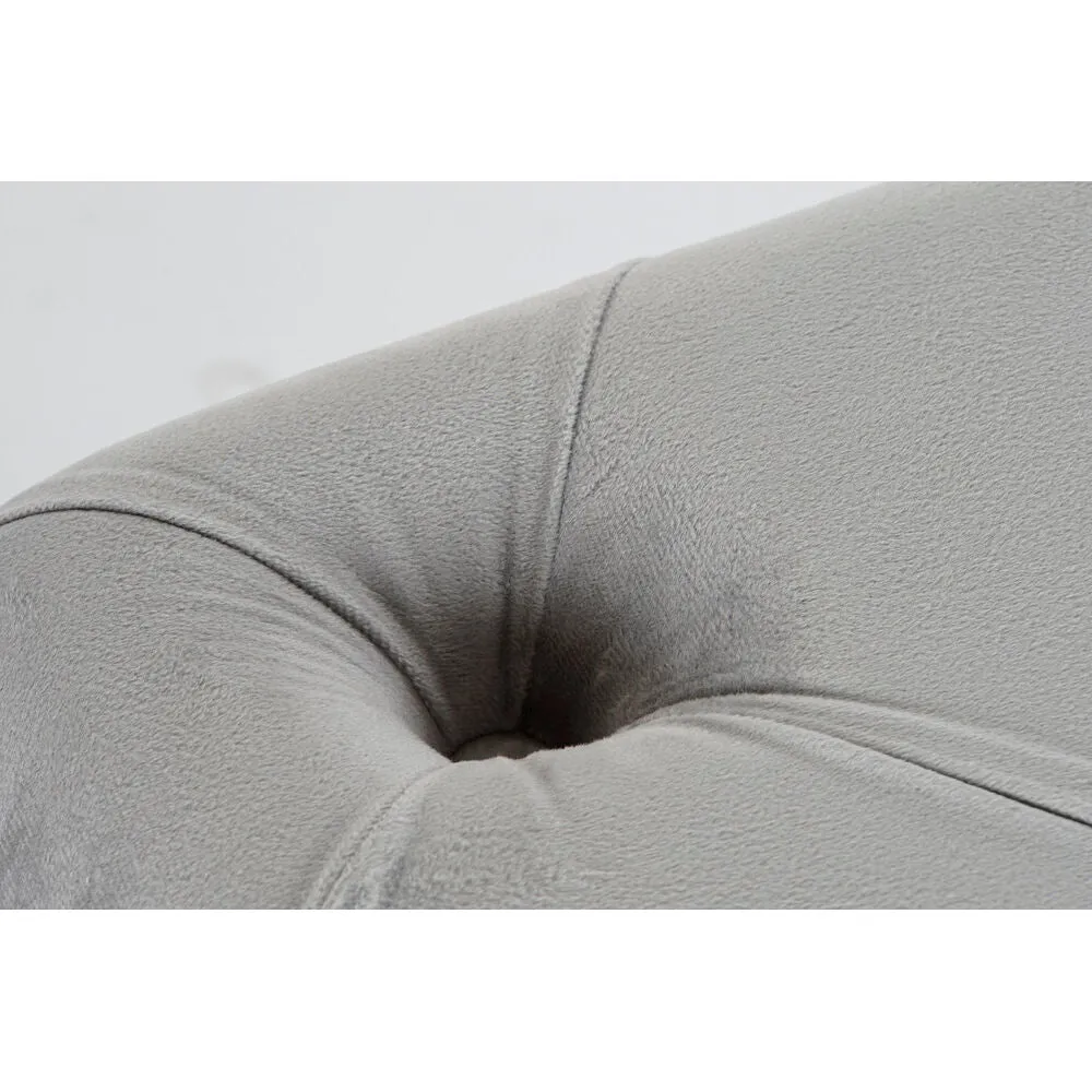 Panca DKD Home Decor Grigio (88 x 53 x 47.76 cm) (76 x 38 x 35 cm) (2 pezzi)