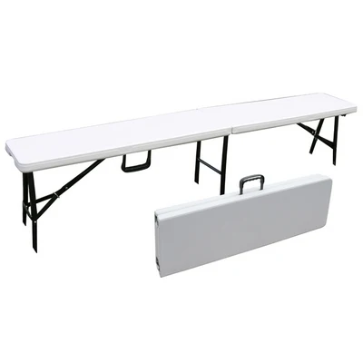 Panca Pieghevole Plastica- Cm 180 X 28 X 44- Dh- Pezzi 1