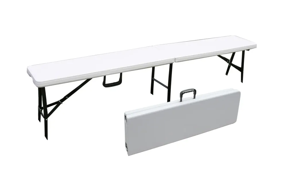 Panca Pieghevole Plastica- Cm 180 X 28 X 44- Dh- Pezzi 1
