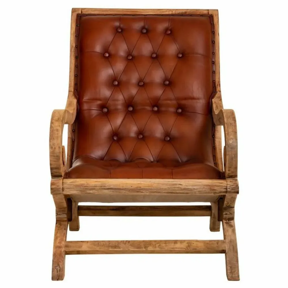 Poltrona Alexandra House Living Marrone Naturale 98 x 94 x 65 cm