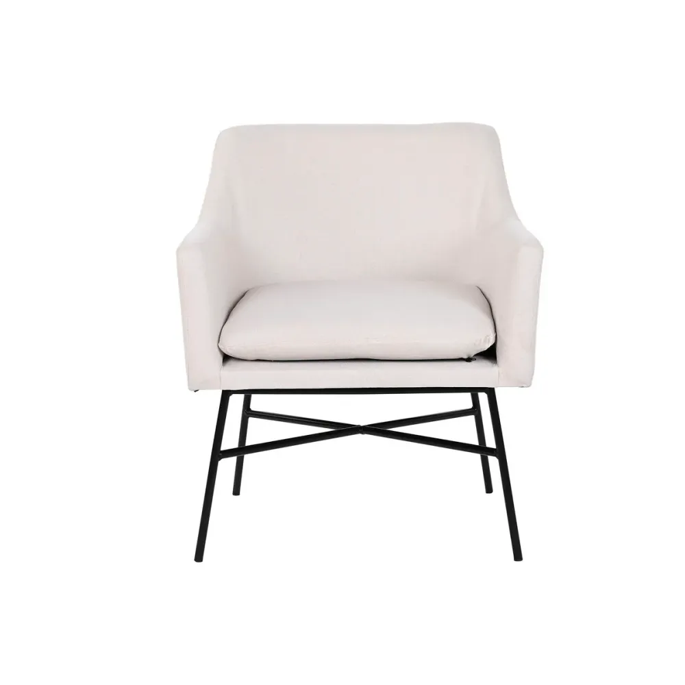 Poltrona DKD Home Decor Beige Metallo 66 x 62 x 75 cm