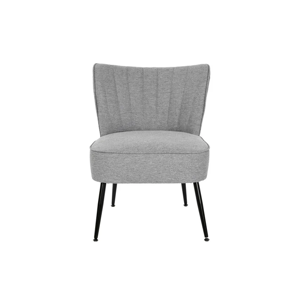 Poltrona DKD Home Decor Grigio Metallo 55 x 64 x 72,5 cm