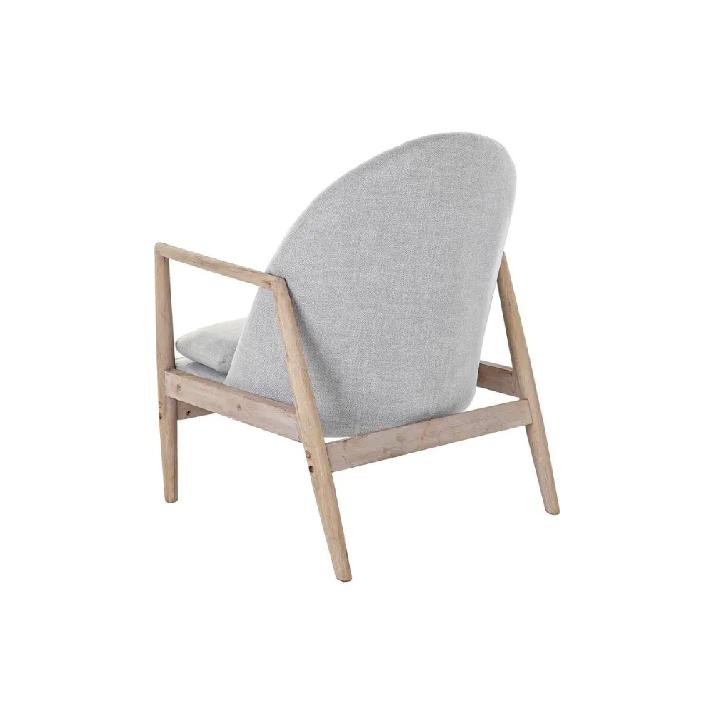 Poltrona DKD Home Decor Naturale Grigio chiaro Abete 68 x 69 x 89 cm
