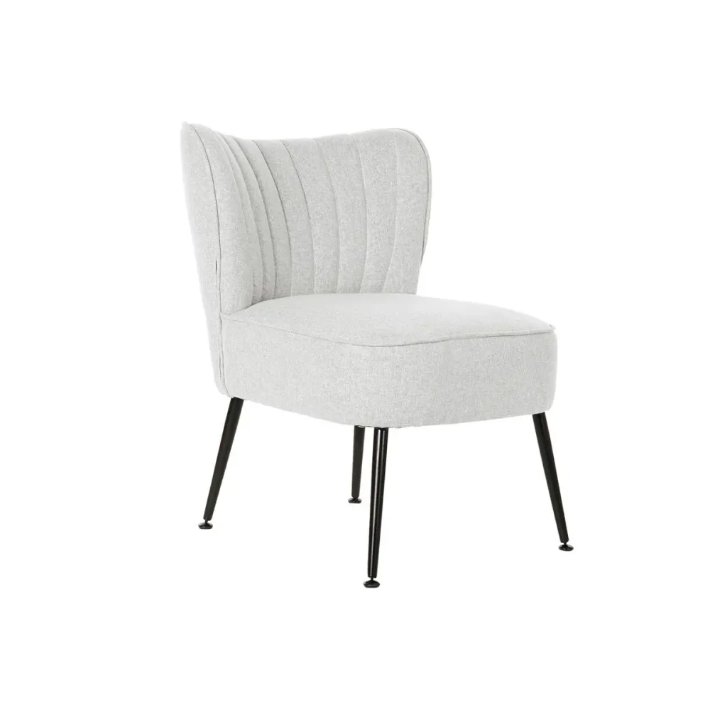 Poltrona DKD Home Decor Nero Beige Greige Metallo 55 x 64 x 72,5 cm