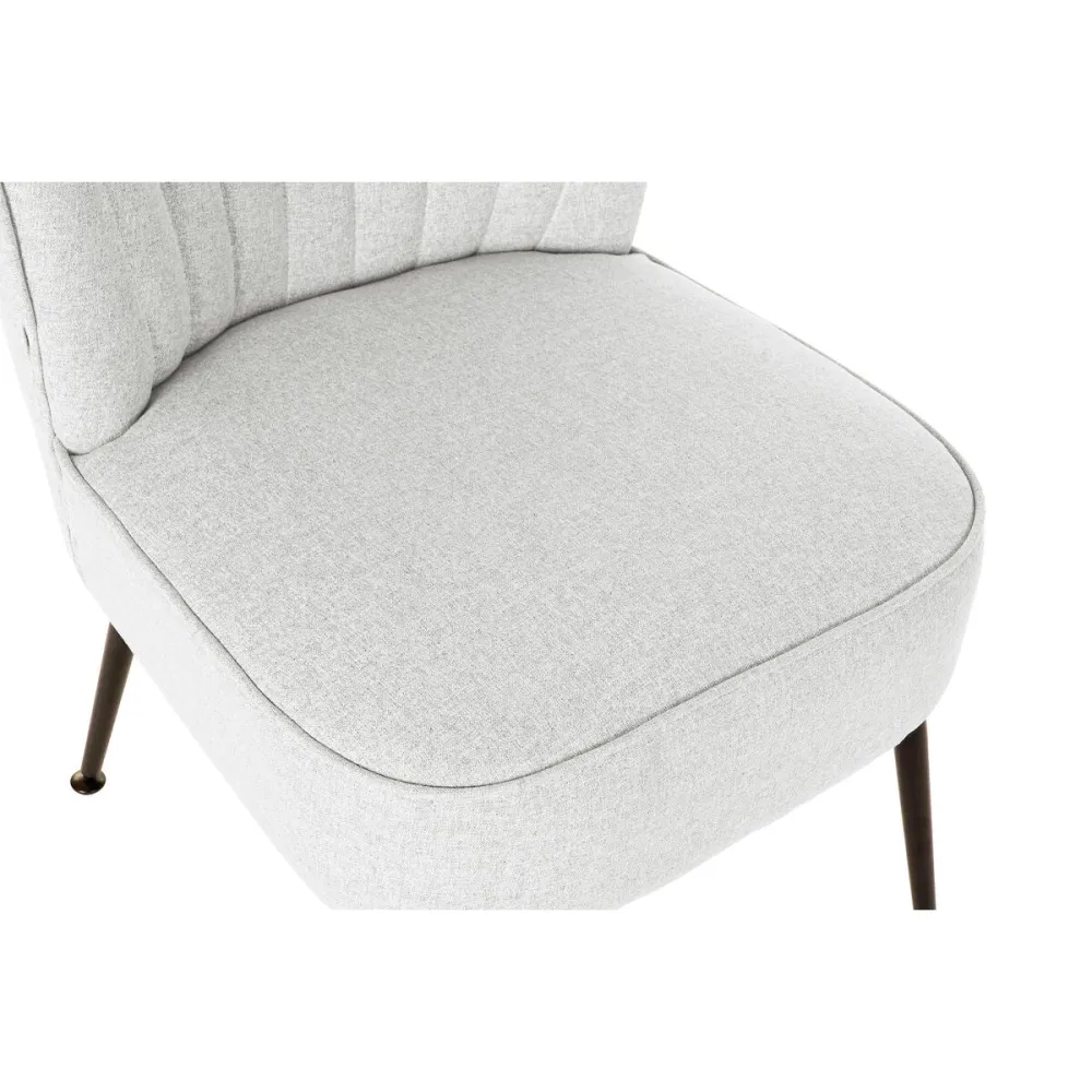 Poltrona DKD Home Decor Nero Beige Greige Metallo 55 x 64 x 72,5 cm