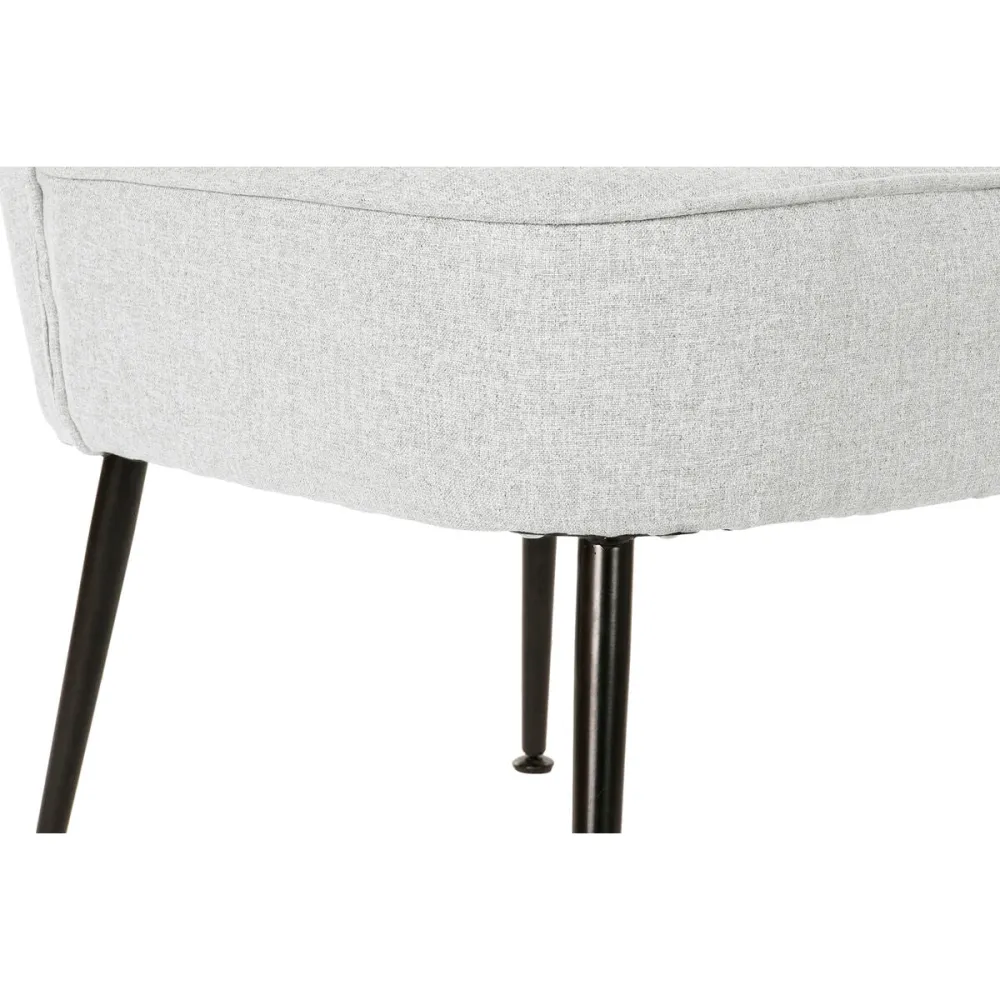 Poltrona DKD Home Decor Nero Beige Greige Metallo 55 x 64 x 72,5 cm