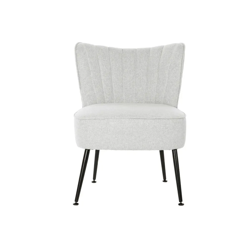Poltrona DKD Home Decor Nero Beige Greige Metallo 55 x 64 x 72,5 cm