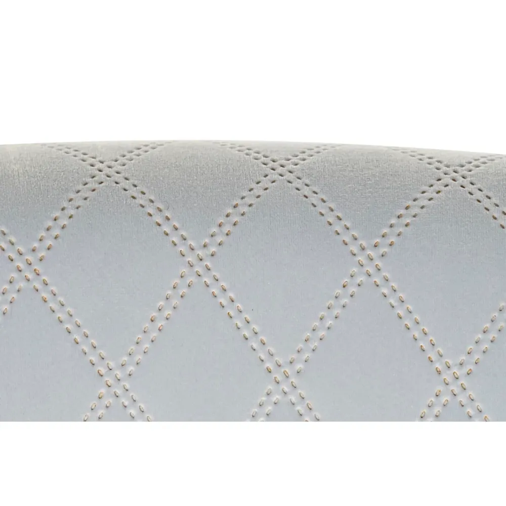 Poltrona DKD Home Decor Nero Metallo Blu cielo (76 x 76 x 82 cm)
