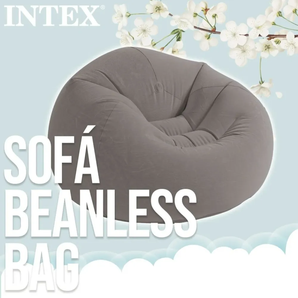 Poltrona Gonfiabile Intex Grigio 107 x 69 x 104 cm (6 Unità)