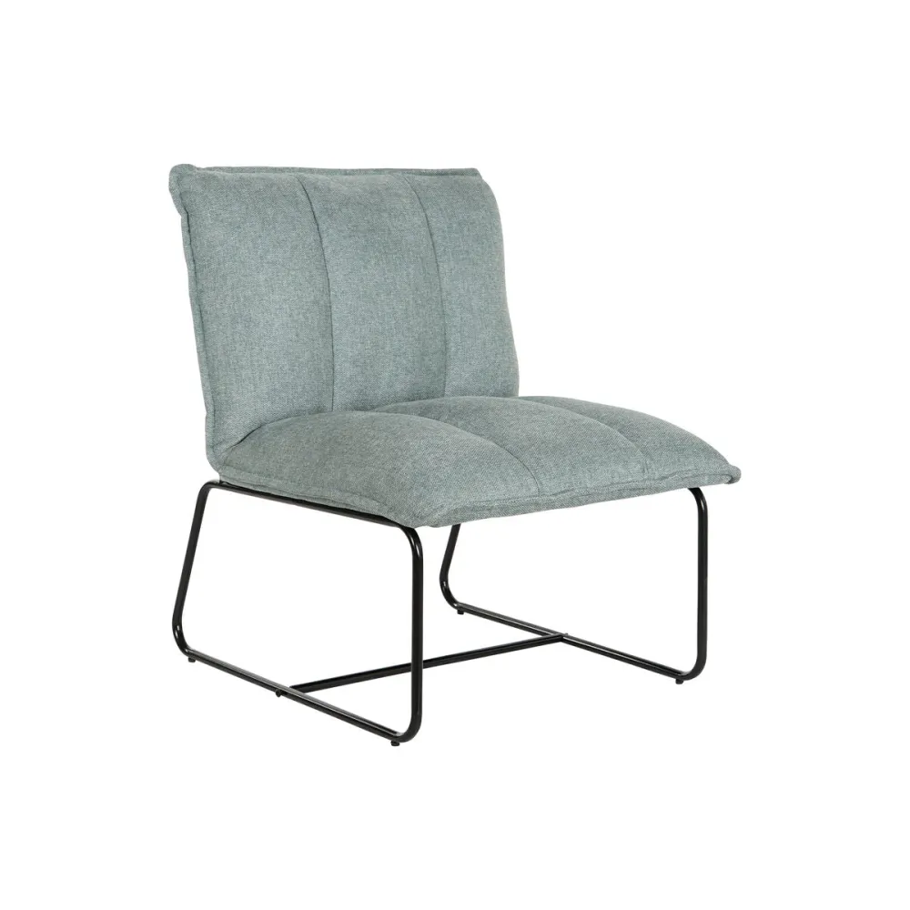 Poltrona Home ESPRIT Nero Verde Metallo 66 x 71 x 77 cm