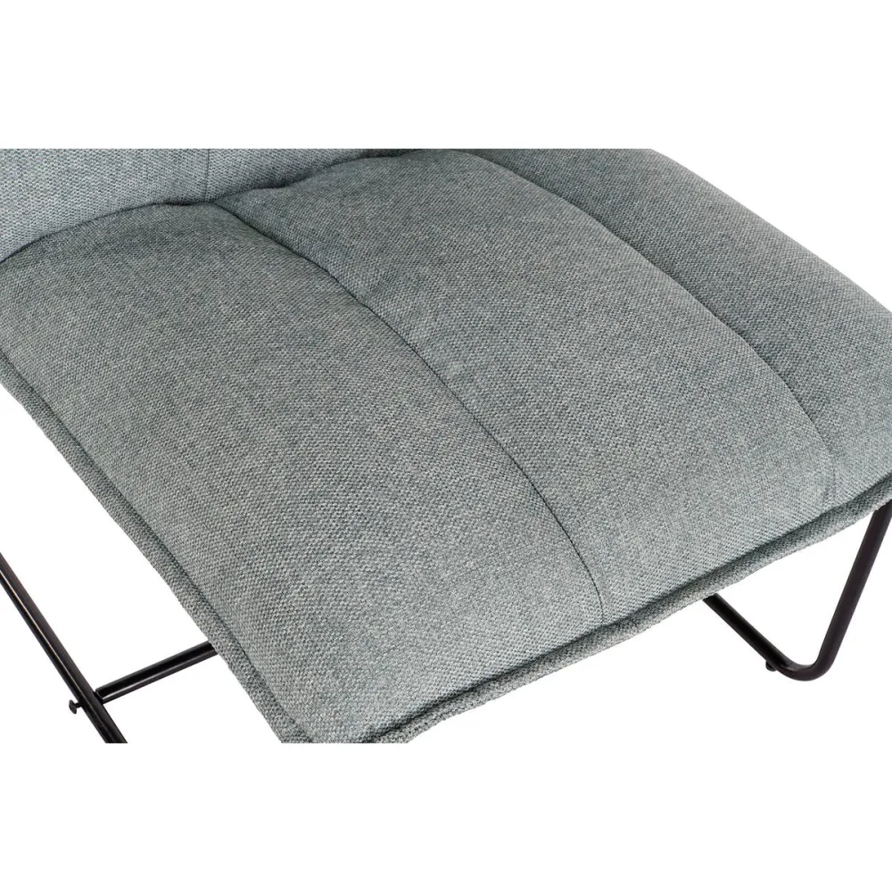 Poltrona Home ESPRIT Nero Verde Metallo 66 x 71 x 77 cm