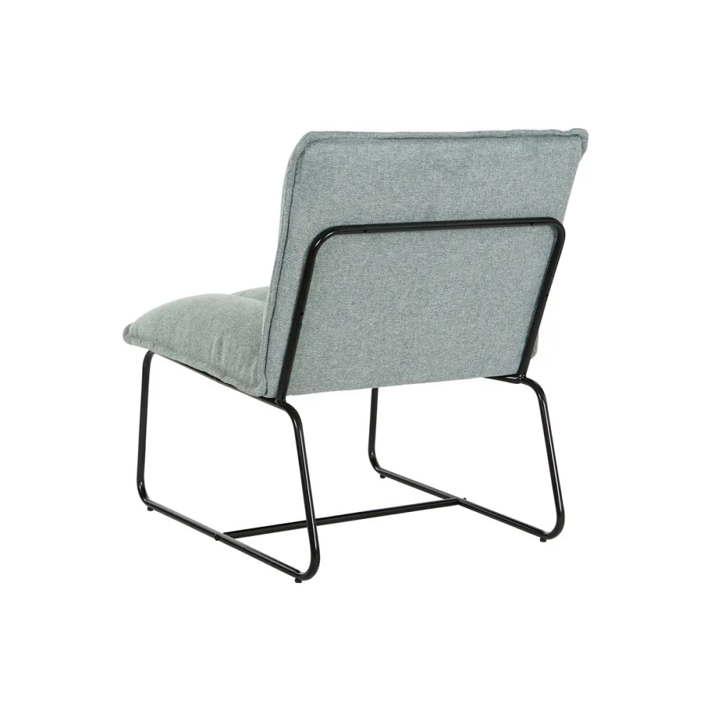 Poltrona Home ESPRIT Nero Verde Metallo 66 x 71 x 77 cm