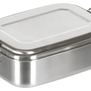 Portapranzo, acciaio inossidabile, circa 18 x 14 x 6,5 cm
