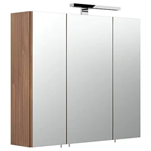 Posseik 5422 78 Armadietto con specchio, finto legno di nocciolo Posseik Möbelfabriken GmbH