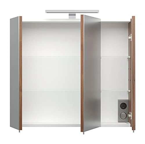 Posseik 5422 78 Armadietto con specchio, finto legno di nocciolo Posseik Möbelfabriken GmbH