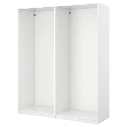 PAX armadio con ante scorrevoli 200x43.5x94 cm bianco/Auli specchio vetro Protuning