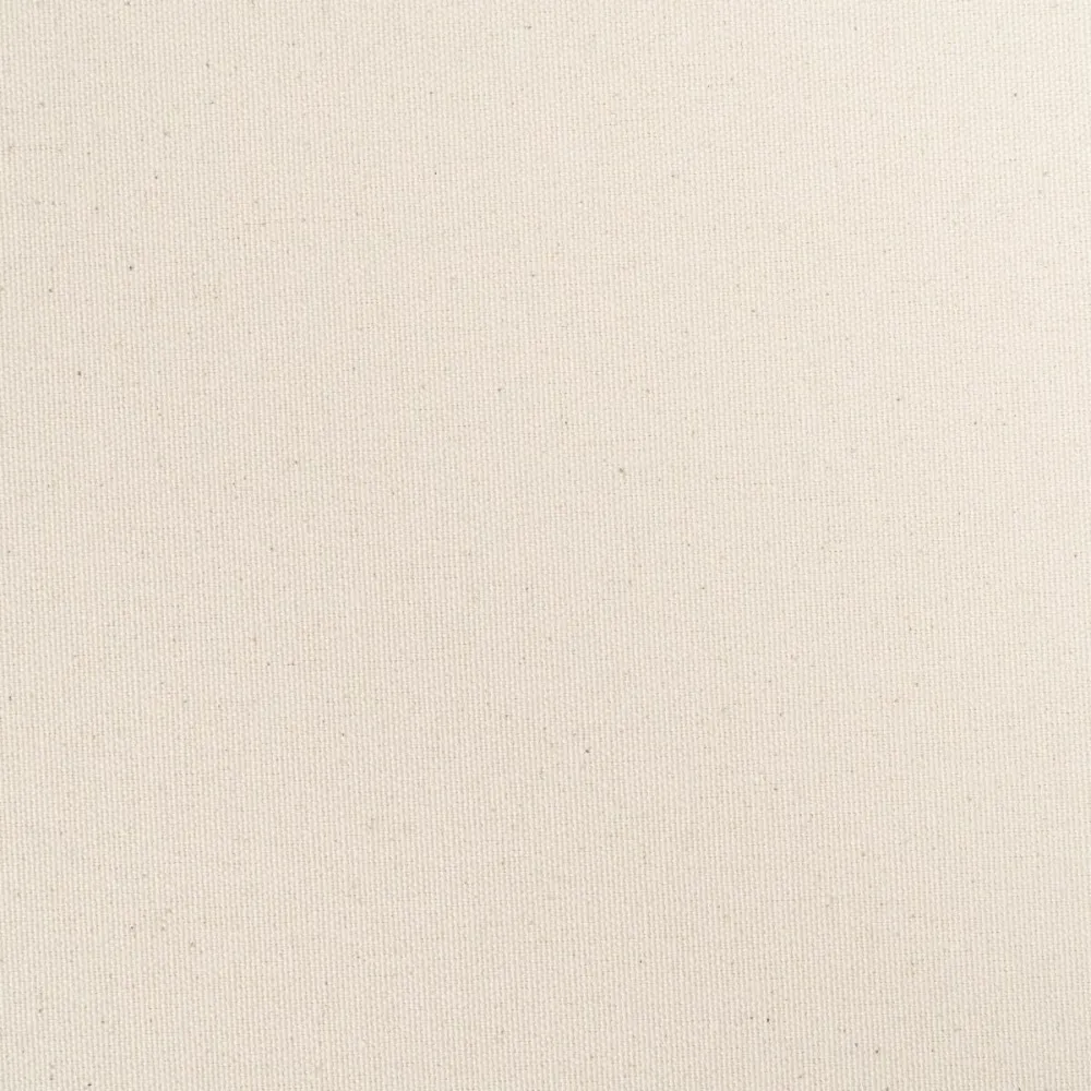 Puff 100 x 80 x 44 cm Tessuto Sintetico Crema