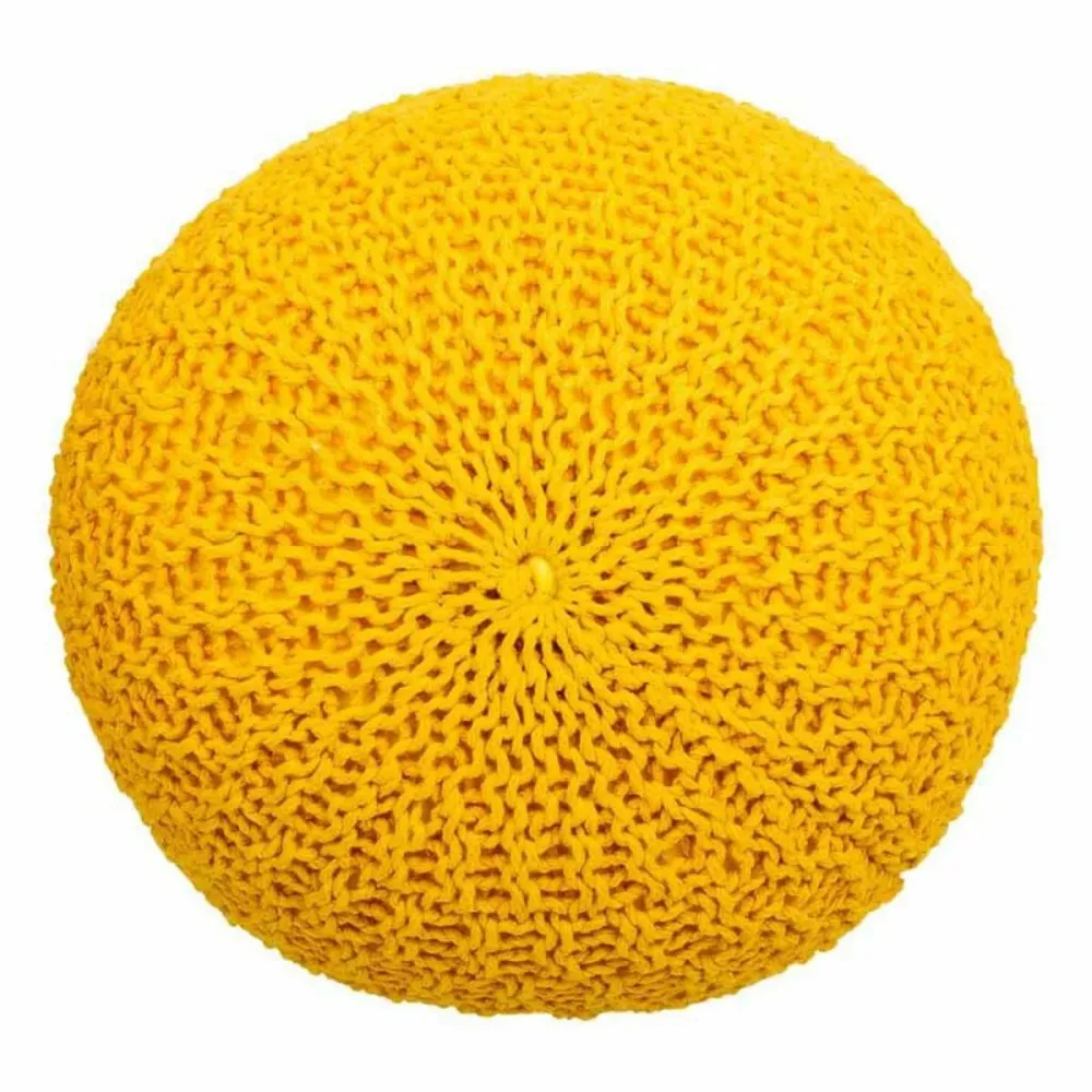 Puff Alexandra House Living Giallo polistirene 45 x 30 x 45 cm