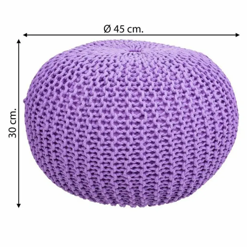 Puff Alexandra House Living Violetta polistirene 45 x 30 x 45 cm