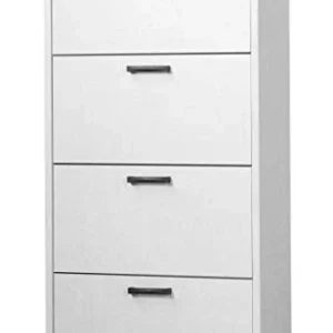 3280BCM Scarpiera Montata 4 Ante ribalta Doppie Spessore 25mm finitura bianco cemento 75,3 L x 151,8 H x 33 P Robuschi