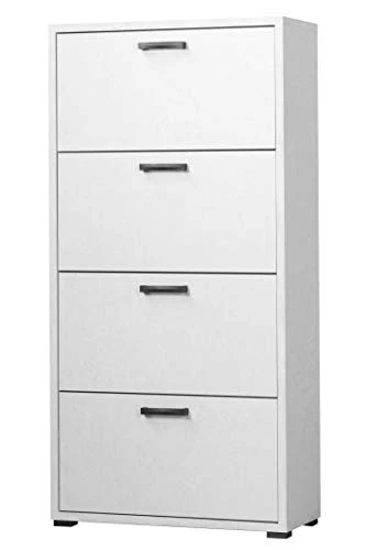 3280BCM Scarpiera Montata 4 Ante ribalta Doppie Spessore 25mm finitura bianco cemento 75,3 L x 151,8 H x 33 P Robuschi