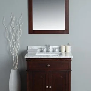 RUBEZA 750mm Didim Bagno Vanity, Bianco Marmo Italiano Carrara Top