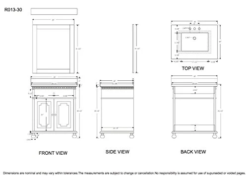 RUBEZA 750mm Didim Bagno Vanity, Bianco Marmo Italiano Carrara Top