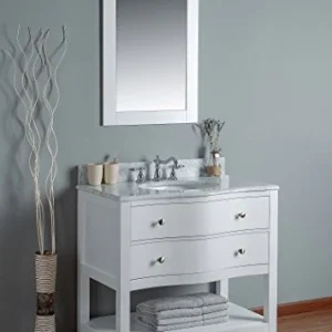 Rubeza - Vanità da bagno Tarsus 900 mm, marmo italiano bianco