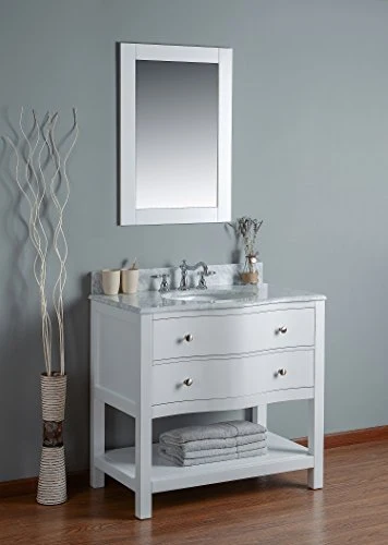 Rubeza - Vanità da bagno Tarsus 900 mm, marmo italiano bianco