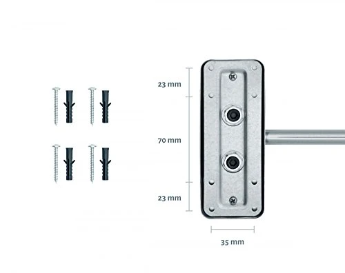 Sanwood BEA - Specchio da Trucco Parete, Satinato, Visione Normale su Un Lato e ingrandimento 5X sull'altro Sanwood by Nicol
