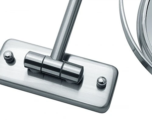 Sanwood BEA - Specchio da Trucco Parete, Satinato, Visione Normale su Un Lato e ingrandimento 5X sull'altro Sanwood by Nicol