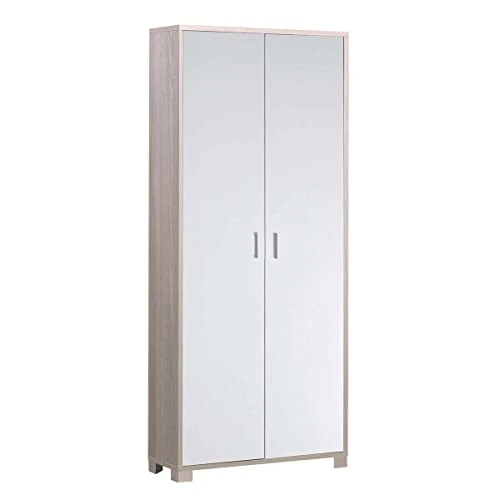 Sarmog Kit Armadio 2 Ante H190 L83 P29 Cm Struttura Olmo Frontale Bianco 747k