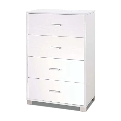 Sarmog Kit Mobile CASSETTIERA 4 POSTI H112 L70 P41 Cm Finitura Bianco GRAFFIATO 772k