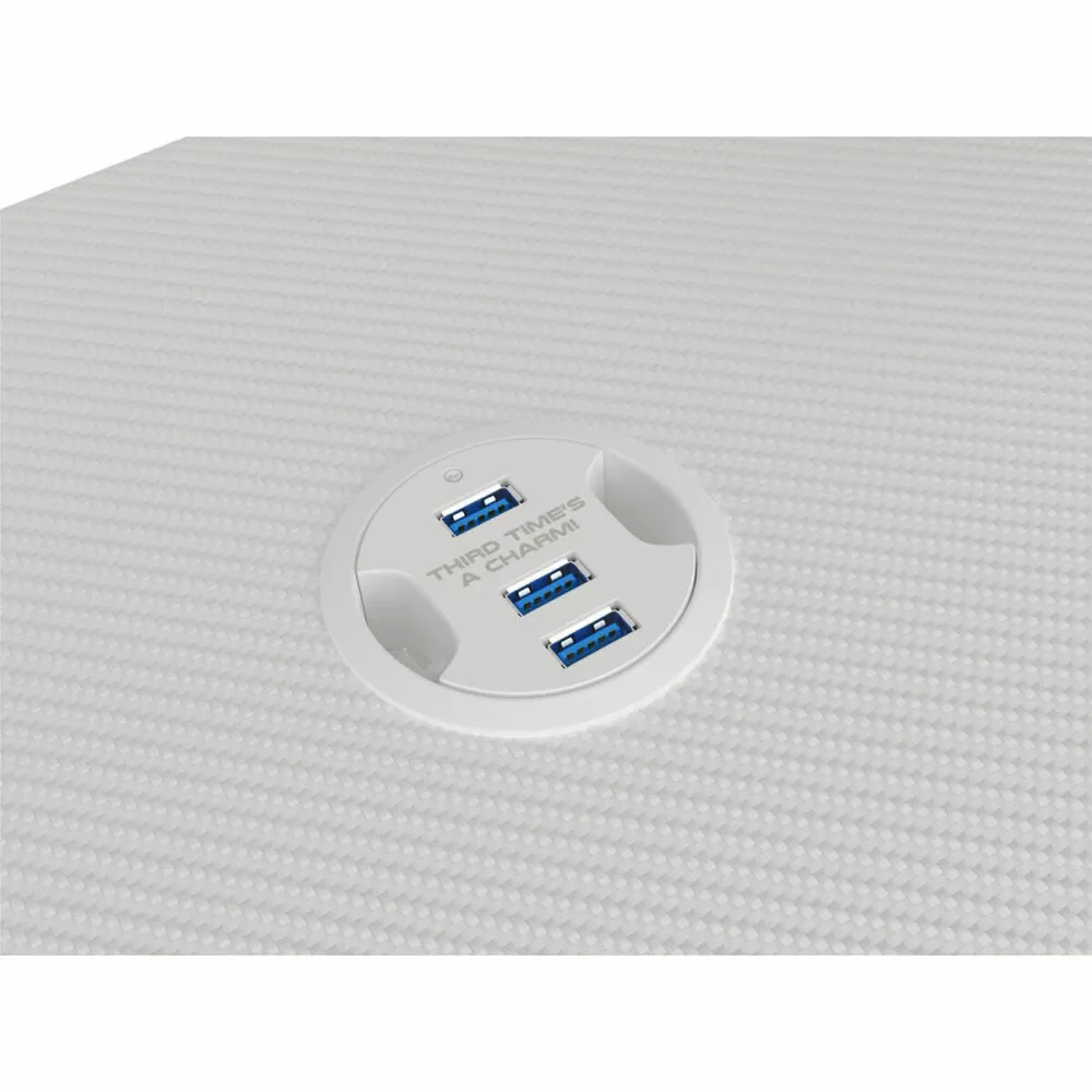 Scrivania Gaming Gaming Genesis Holm 320 RGB Bianco