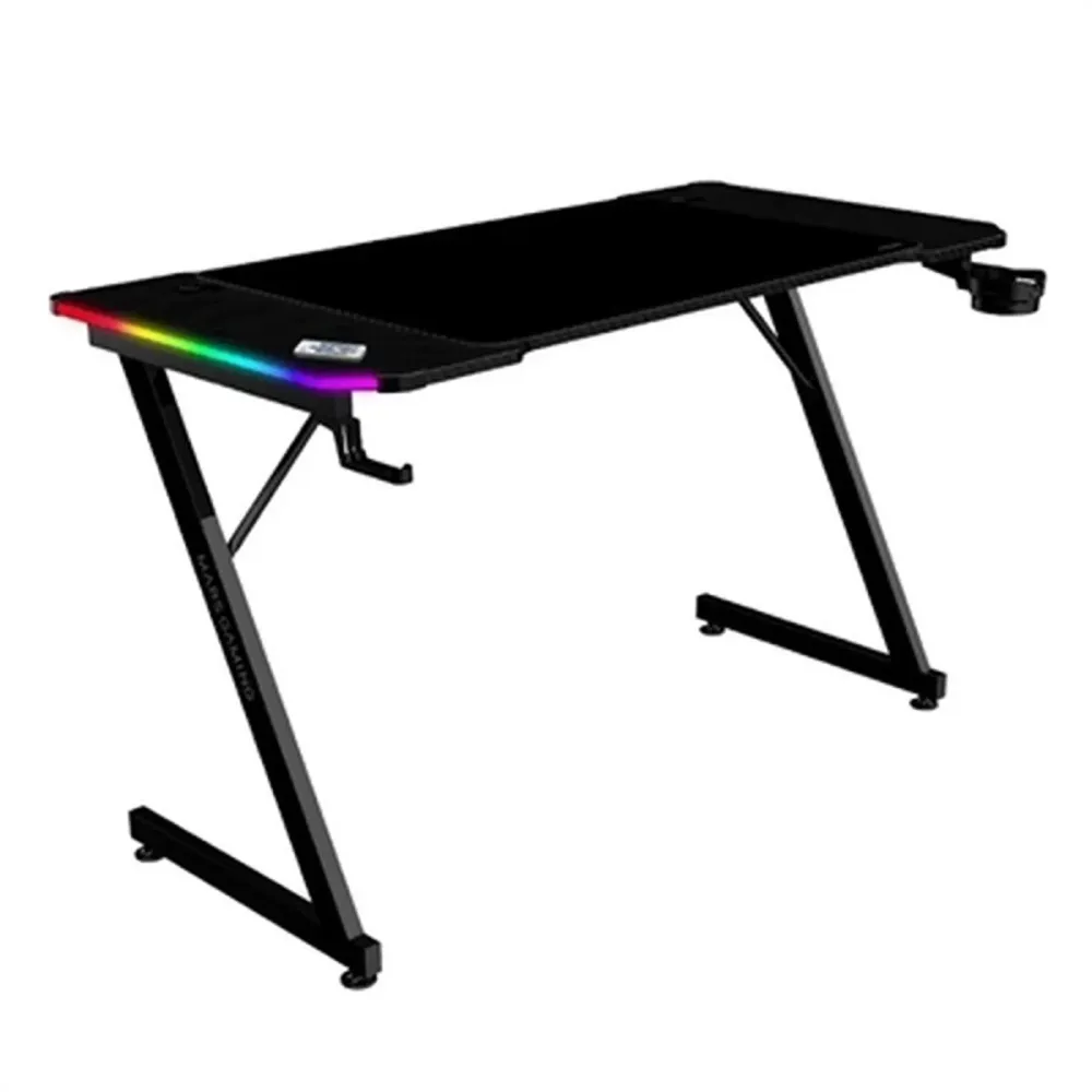 Scrivania Gaming Mars Gaming ESCRITORIO ERGO RGB Nero 120 x 60 cm
