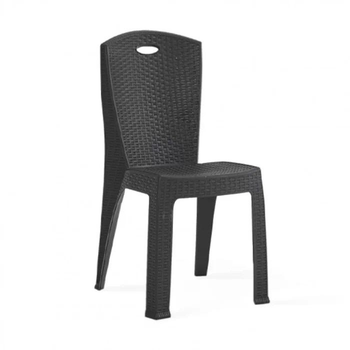 Sedia Impilabile Paris Plastica Effetto Rattan – 38X36X88 Cm – Colore Antracite