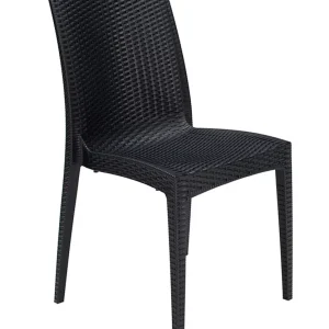 Sedia Rattan Bistrot colore antracite