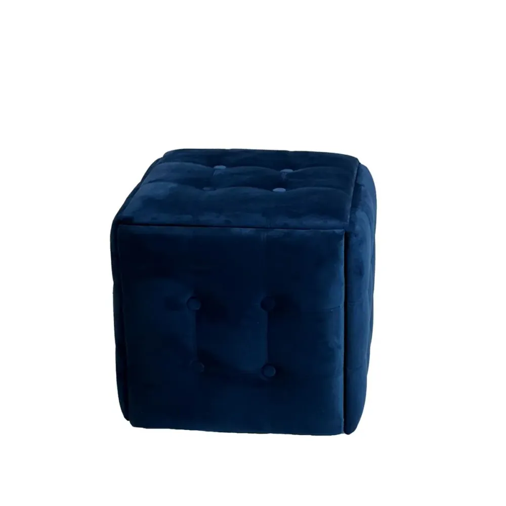 Set di sgabelli GO GIFT Transformer Rosso Granato Velluto Acciaio 50 x 50 x 50 cm Puff 5 1 5 Unità