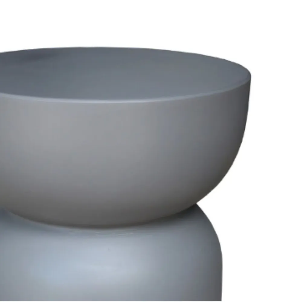 Sgabello Bacoli Grigio Cemento 33 x 33 x 46 cm