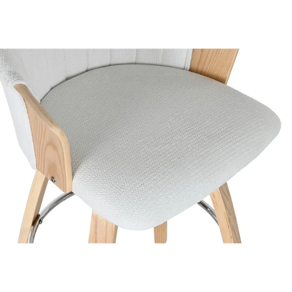 Sgabello Home ESPRIT Bianco Legno 58 x 56 x 86 cm