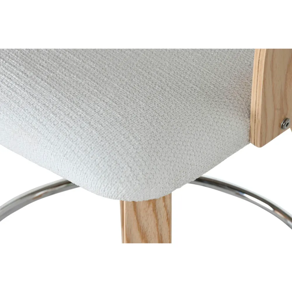 Sgabello Home ESPRIT Bianco Legno 58 x 56 x 86 cm
