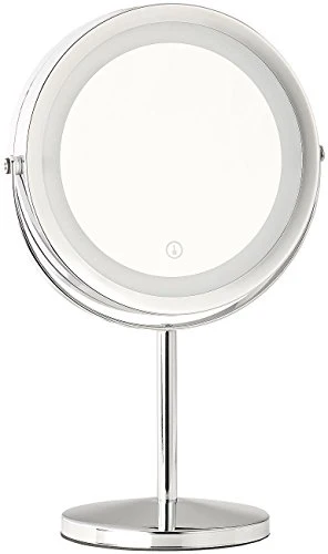 Sichler Beauty Specchio: Specchio cosmetico LED, 2 superfici Specchio, Pacco Batteria, Ingrandimento 3X / 7X (Specchio con...