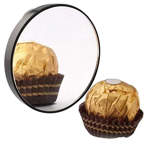 Specchio ingranditore per il trucco 5X 10X 15X Specchio ingranditore per il trucco con due ventose Attrezzi per cosmetici...