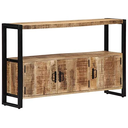 SKM Armadietto 120x30x75 cm Legno Massello di Mango
