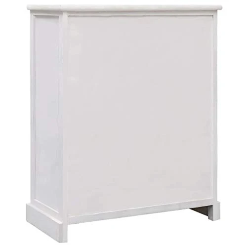 SKM Cassettiera Bianca 60x30x75 cm Legno