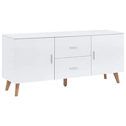 SKM Credenza Bianca 160x40x70 cm MDF
