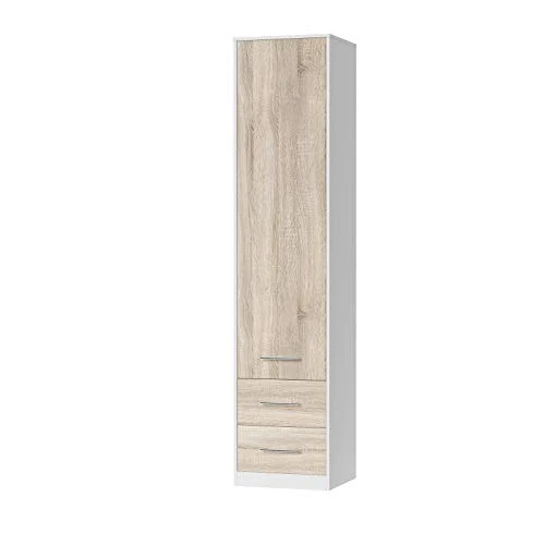 SMARTBett Armadio con 2 cassetti, 50 cm, colore: bianco/rovere