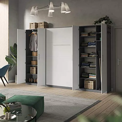 SMARTBett - Armadio per documenti, 100 cm, colore: Antracite/Bianco