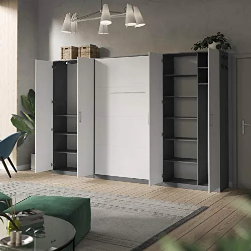 SMARTBett - Armadio per documenti, 100 cm, colore: Antracite/Bianco